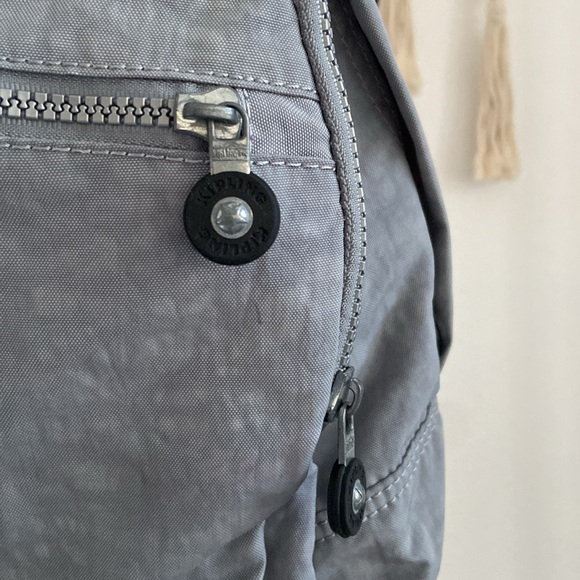 Kipling grey 14” backpack small size bag nylon kids school preschool - Picture 3 of 16